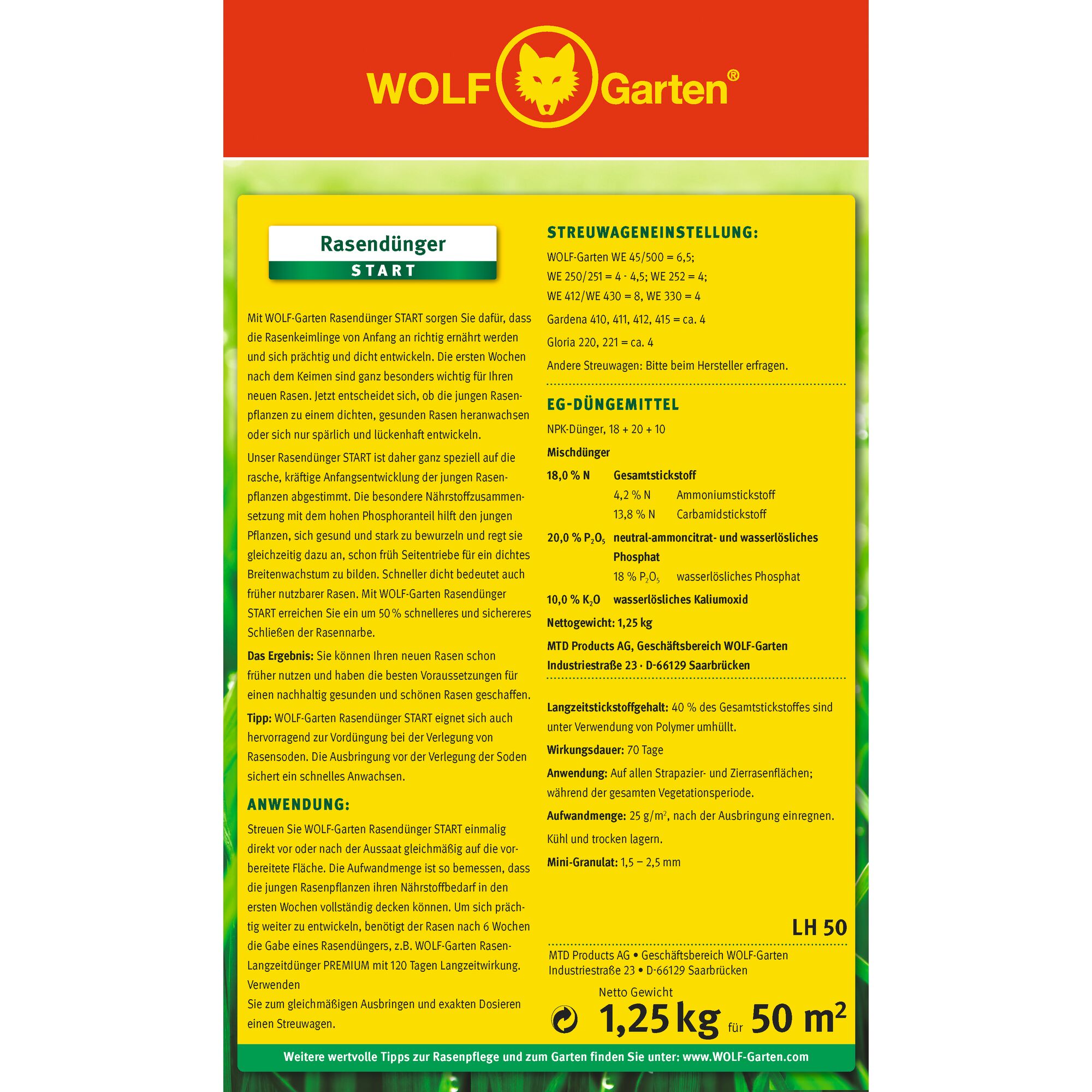 LH 50 – START GRASS FERTILIZER