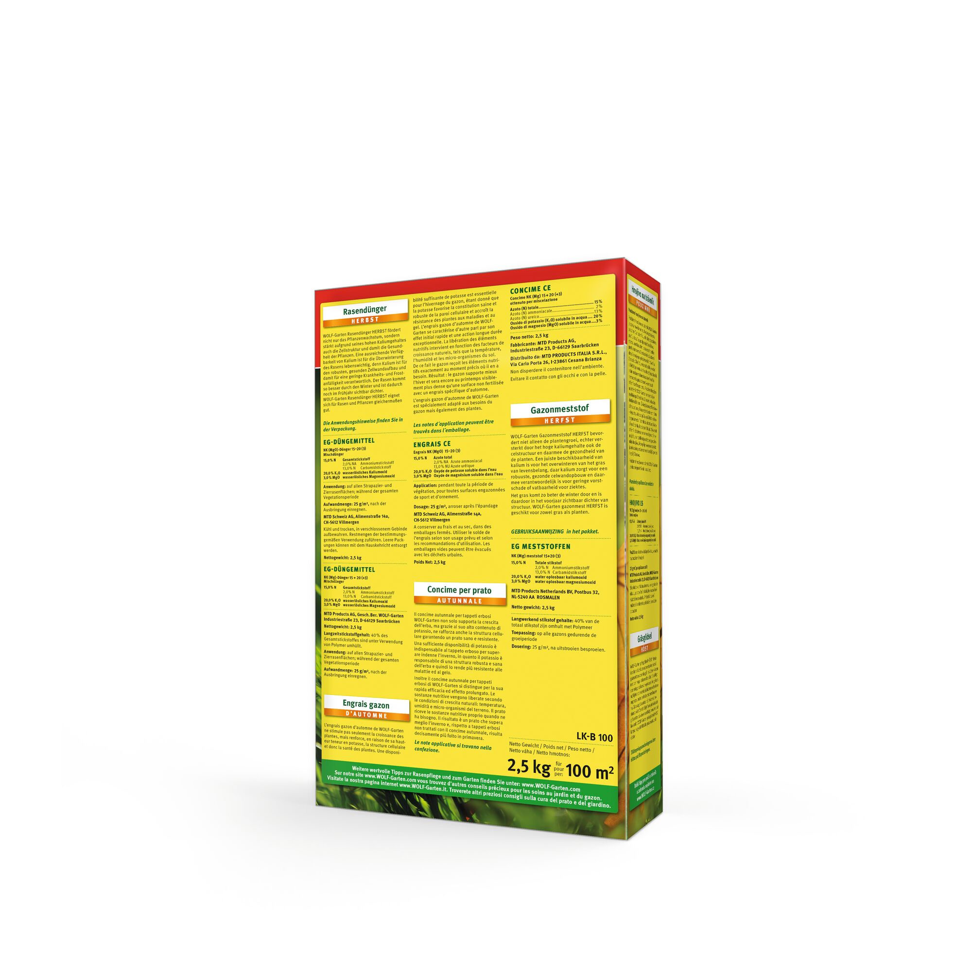 LK-B 100 – AUTUMN LAWN FERTILIZER