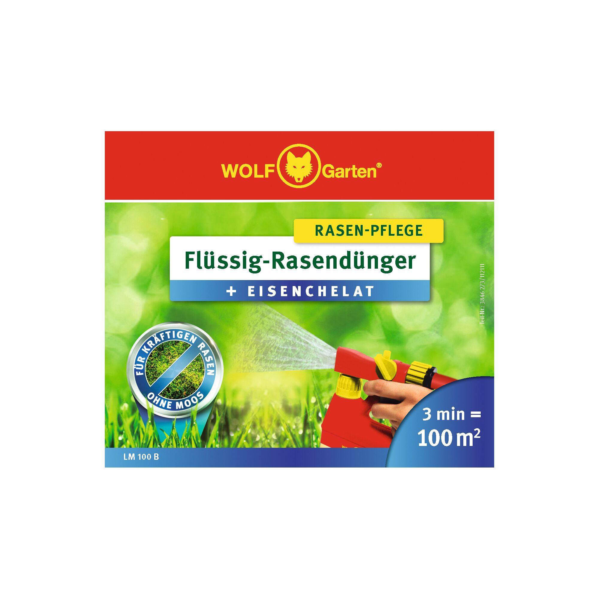 LM 100 B – »PLUS IRON CHELATE« LIQUID LAWN FERTILIZER