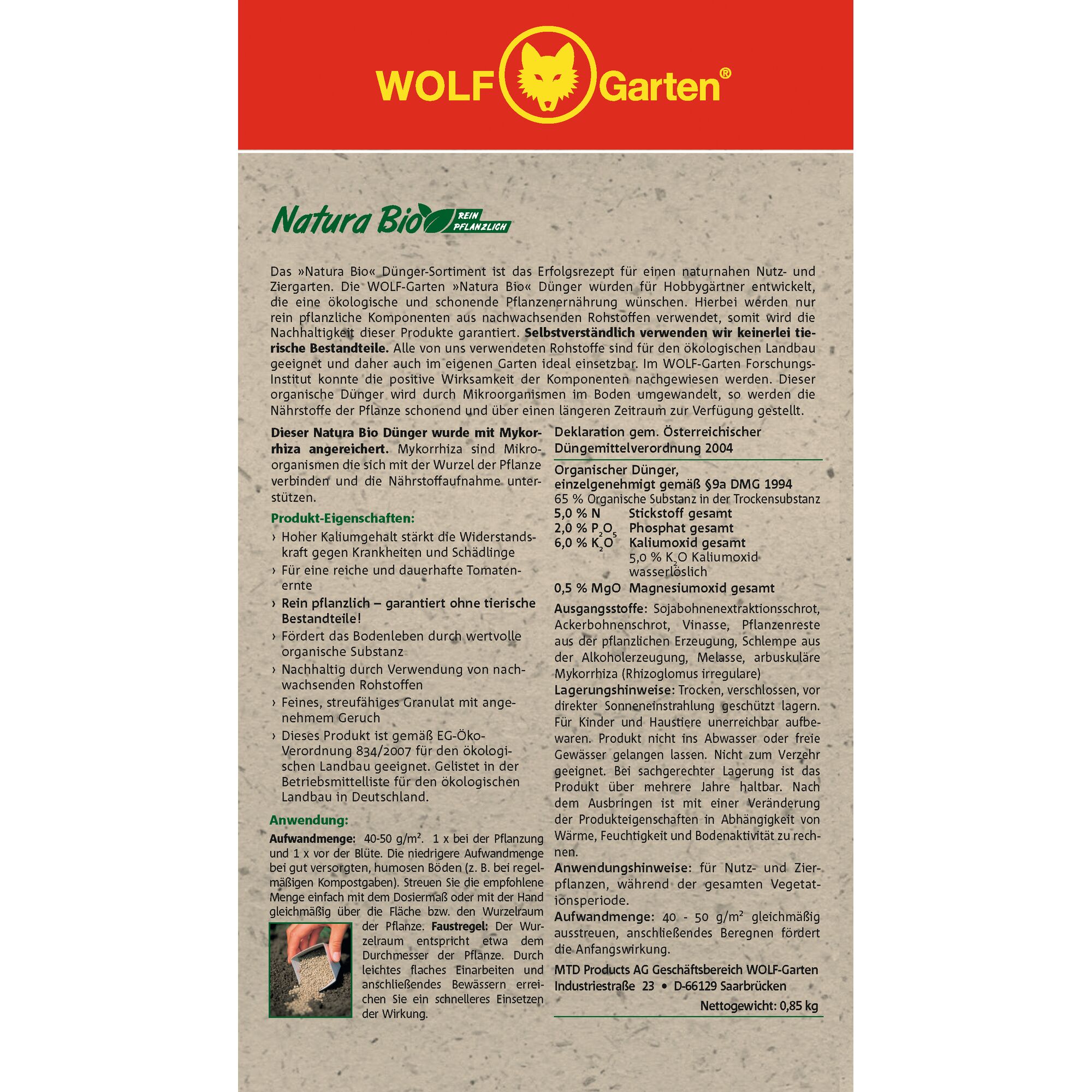 N-TO 0,85 – TOMATO FERTILIZER